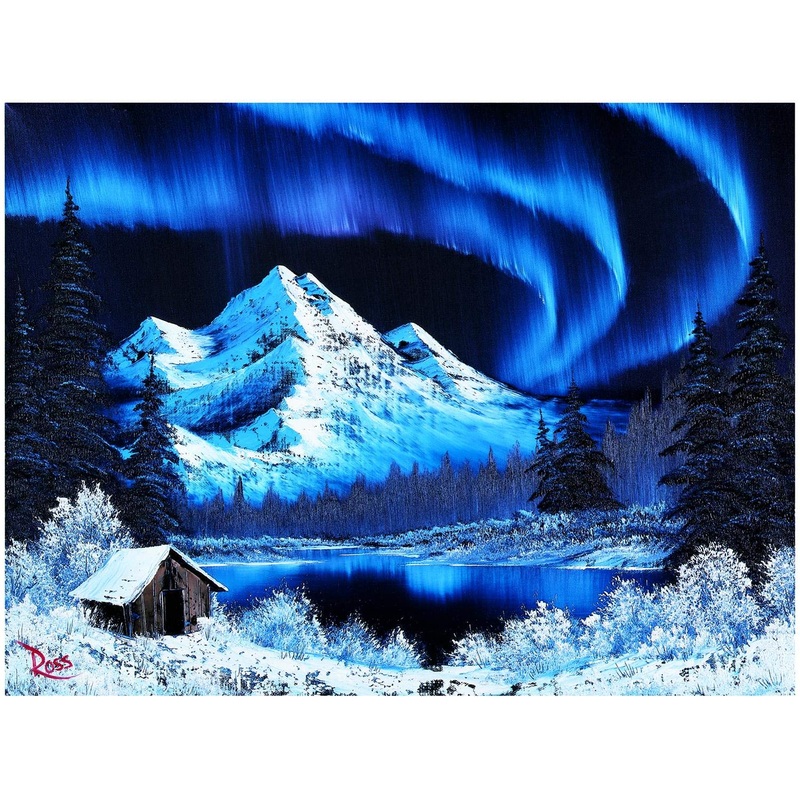 Bob Ross Northern Lights Puzzle For Adults And Kids | Aurora Borealis 1000 Piece Jigsaw Puzzle Toy | Interactive Brain Teaser For Family Game Night | 28 X 20 Inches