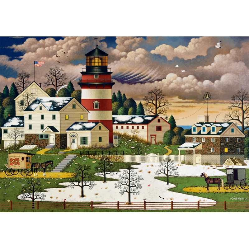 Buffalo Games - Charles Wysocki - Twilight Sentinel - 500 Piece Jigsaw Puzzle For Adults -Challenging Puzzle Perfect For Game Ni
