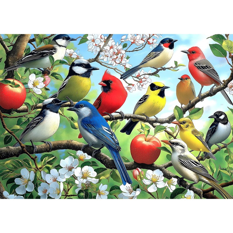 Flowers Birds 1000 Piece Puzzle For Adults Unique Puzzles For Adults 1000 Pieces Hummingbird Jigsaw Puzzles 1000 Pieces Family C