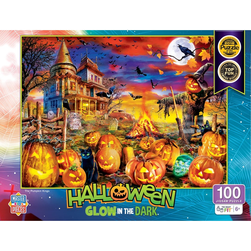 Halloween - Glow In The Dark - The Pumpkin Kings 100Pc Puzzle