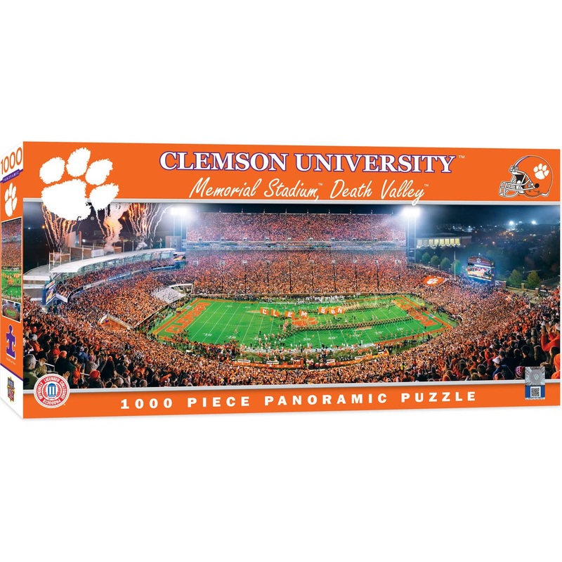 Masterpieces 1000 Piece Sports Jigsaw Puzzle - Ncaa Clemson Tigers Center View Panoramic - 13'X39'