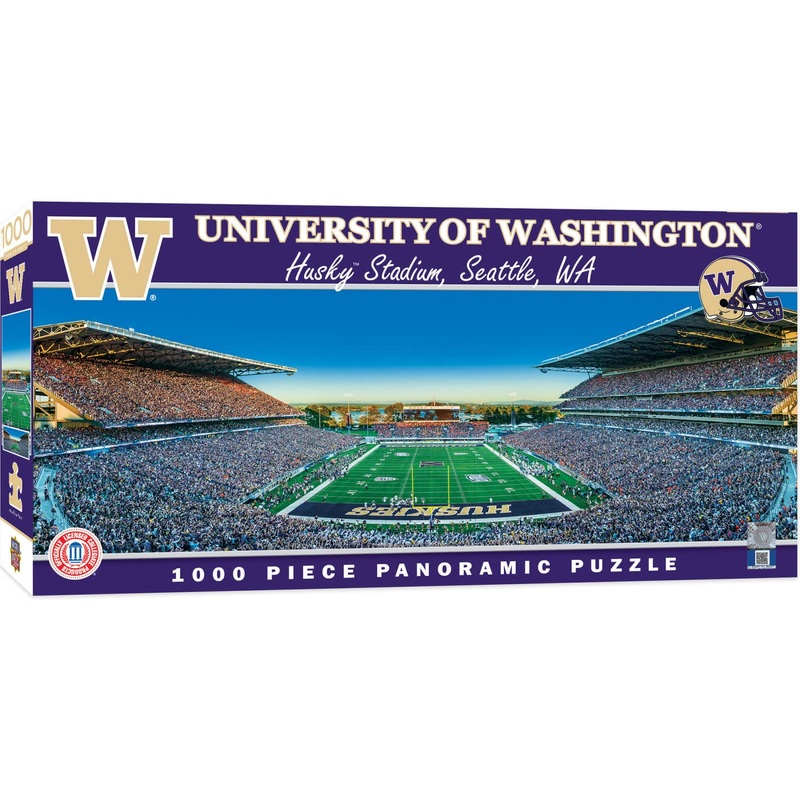 Masterpieces 1000 Piece Sports Jigsaw Puzzle - Ncaa Washington Huskies Endzone View Panoramic - 13'X39'