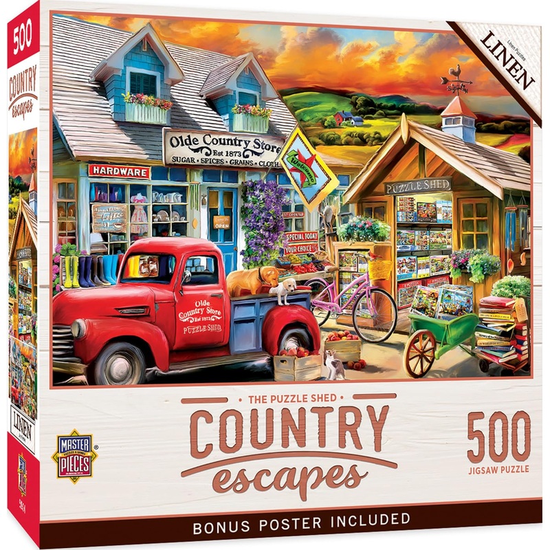 Masterpieces 500 Piece Jigsaw Puzzle For Adults And Family - The Puzzle Shed - 18'X24'