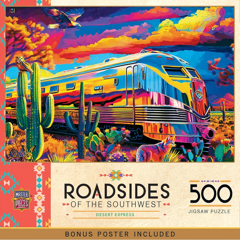 Masterpieces 550 Piece Jigsaw Puzzle For Adults And Family - Desert Express - 18'X24'