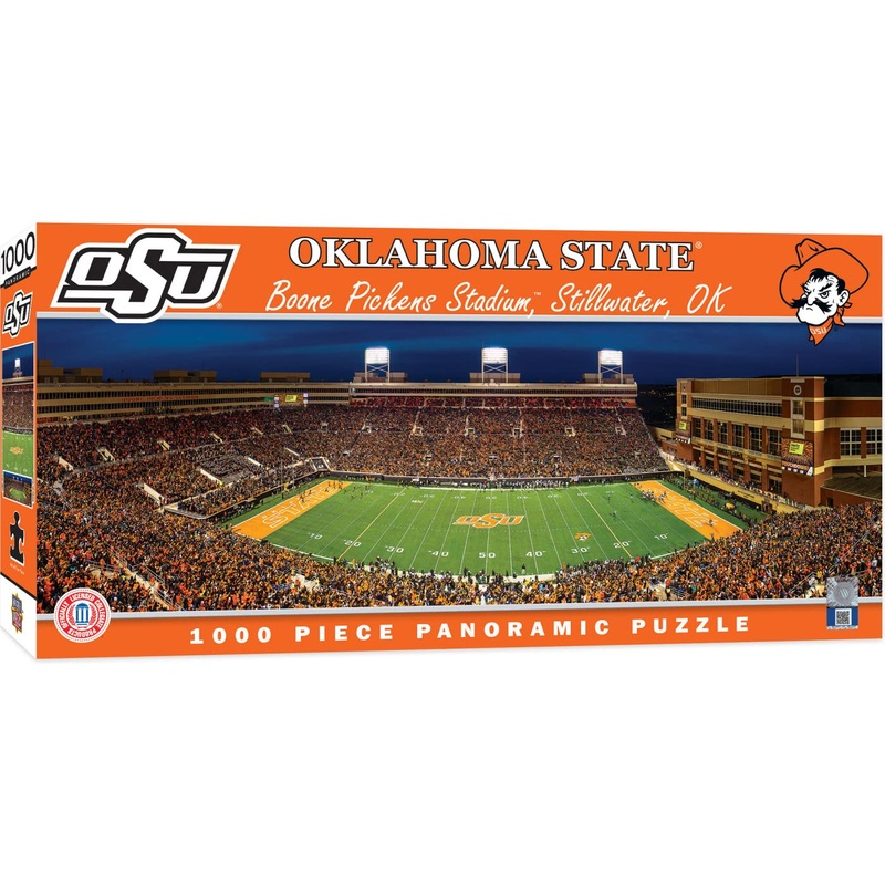 Masterpieces Ncaa Oklahoma State Cowboys, Stadium Panoramic Jigsaw Puzzle, Boone Pickens, 1000 Pieces