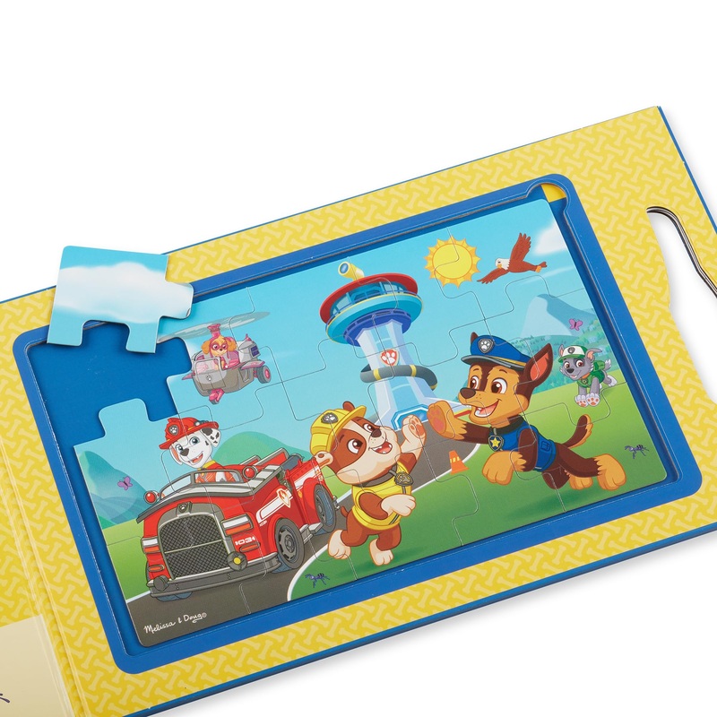 Melissa & Doug Paw Patrol Take-Along Magnetic Jigsaw Puzzles (2 15-Piece Puzzles) - Fsc Certified
