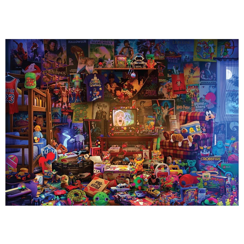 Millennial Dream Room 1000-Piece Jigsaw Puzzle By Rachid Lotf | Fun Brain Teaser, Toys & Games | 28 X 20 Inches