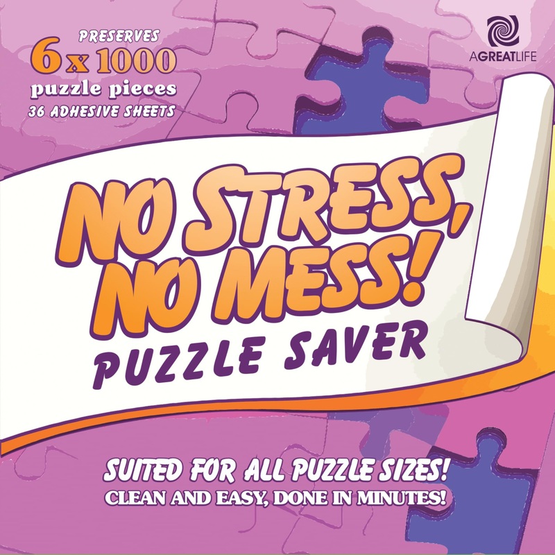 Preserve 6 X 1000 Up To 6000 Pieces Jigsaw Puzzles - Agreatlife Puzzle Saver 36 Sheets - No Stress, No Mess Jigsaw Puzzle Glue S