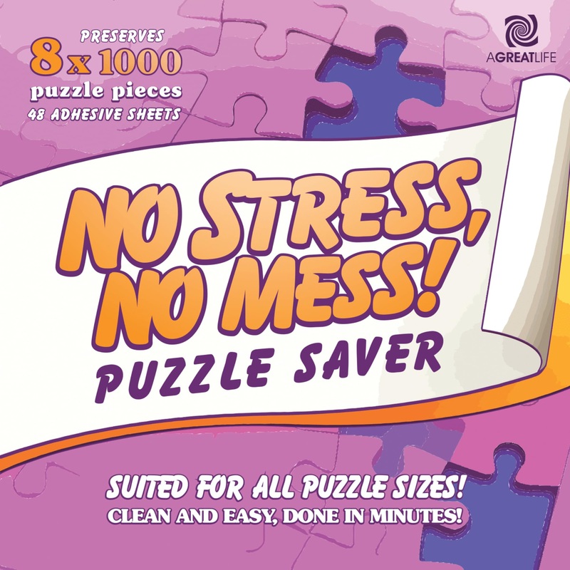 Preserve 8 X 1000 To 8000 Pieces Jigsaw Puzzles - Agreatlife Puzzle Saver 48 Sheets - No Stress, No Mess Jigsaw Puzzle Glue Shee