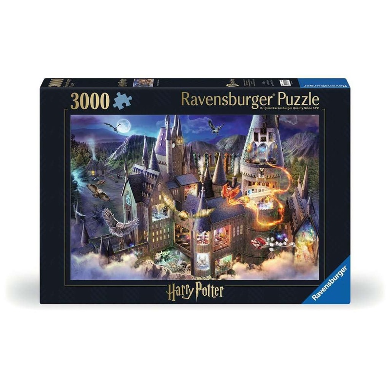 Ravensburger Harry Potter: Hogwarts Castle Cutaway 3000 Piece Jigsaw Puzzle - 17561 - Handcrafted Tooling, Made In Germany, Ever