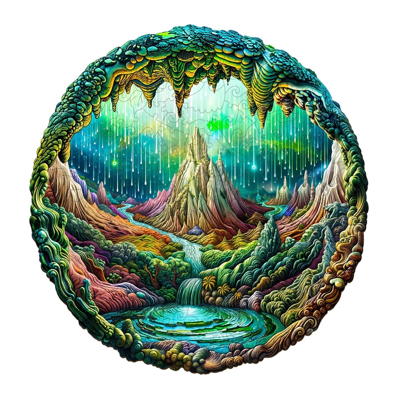 Valentines Day Gifts-Wooden Puzzles For Adults, Wooden Jigsaw Puzzles For Adults, 3D Aurora-1 Unique Shaped Wood Puzzles Adult,