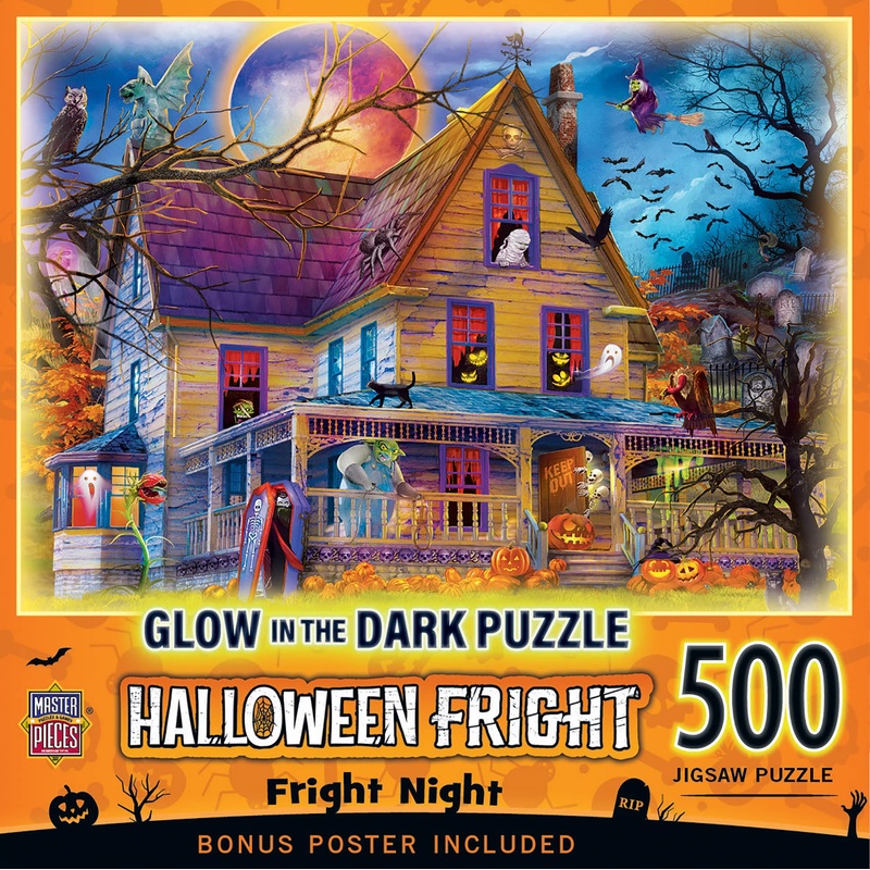 Halloween - Fright Night 500Pc Glow In The Dark Puzzle