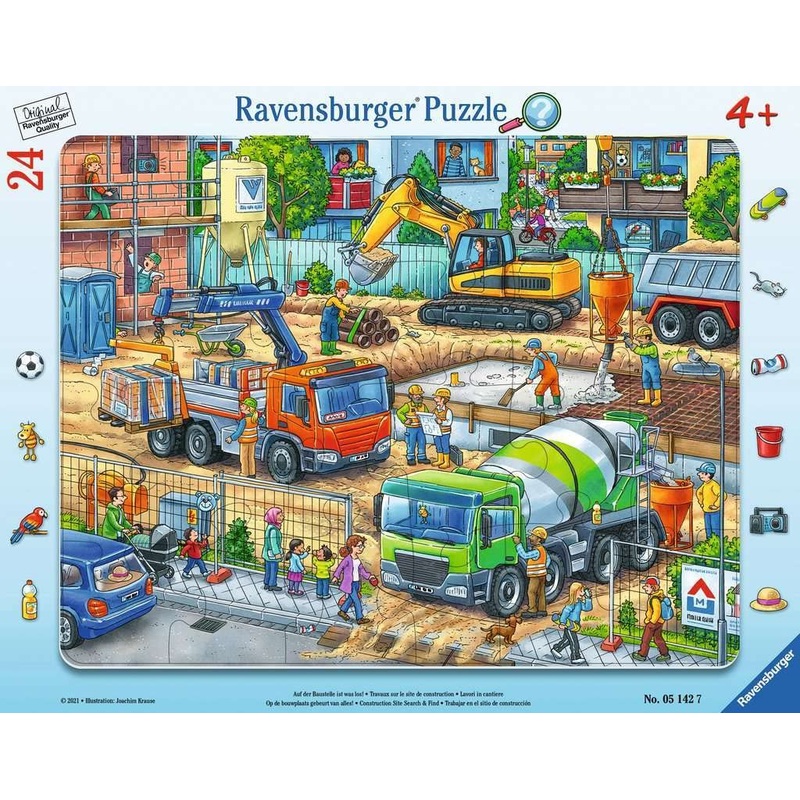 Ravensburger 05142 Children'S Puzzle Busy Construction Site 24 Pieces