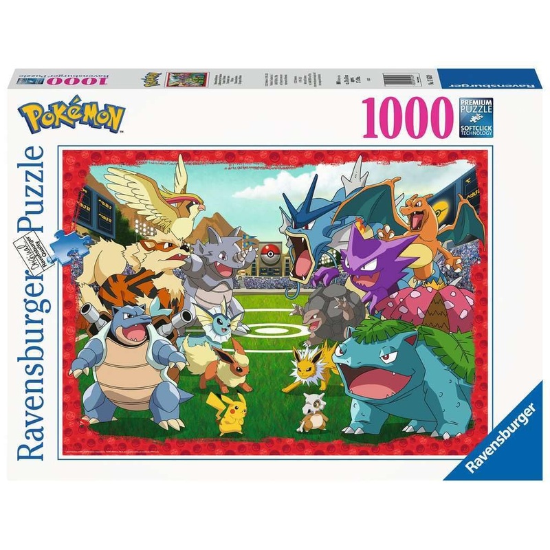 Ravensburger 1000 Piece Pokemon Jigsaw Puzzles For Adults And Kids Age 12 Years Up - Showdown, Black