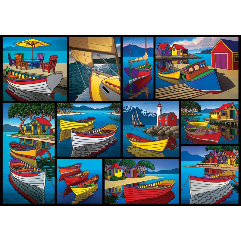 Ravensburger 1000Pc On The Water Jigsaw Puzzle - Realistic Style, 27 X 20 Cm, 1 Set, 1000 Pieces, Age 14+