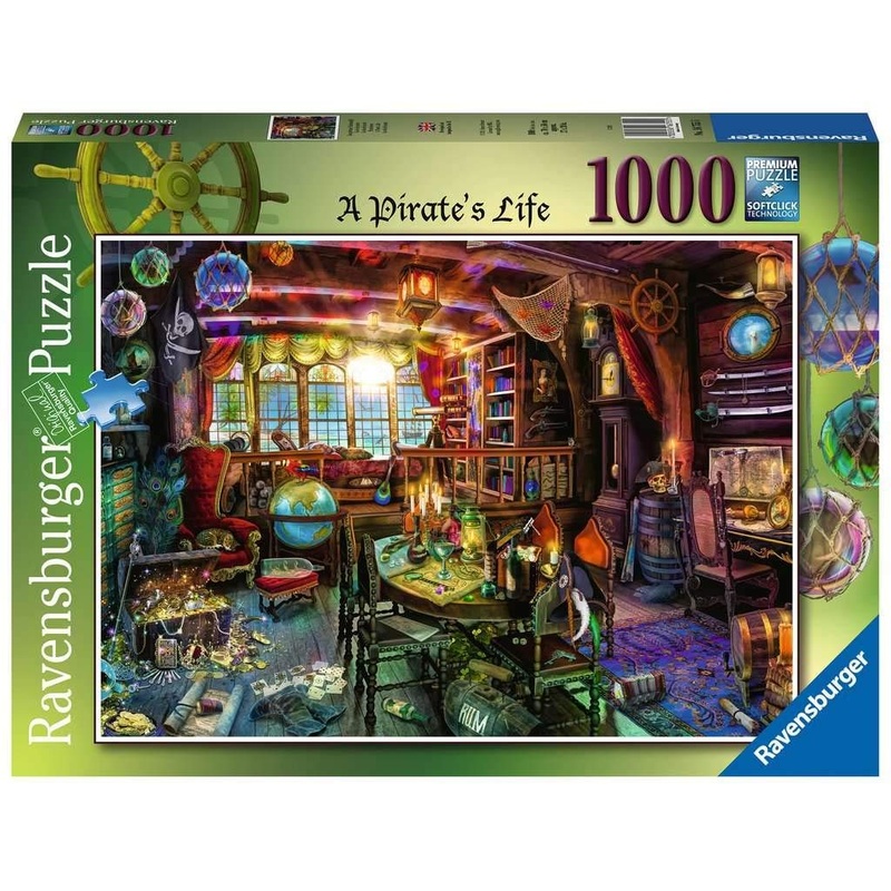 Ravensburger Aimee Stewart A PirateS Life 1000 Piece Jigsaw Puzzle For Adults & Kids Age 12 Years Up