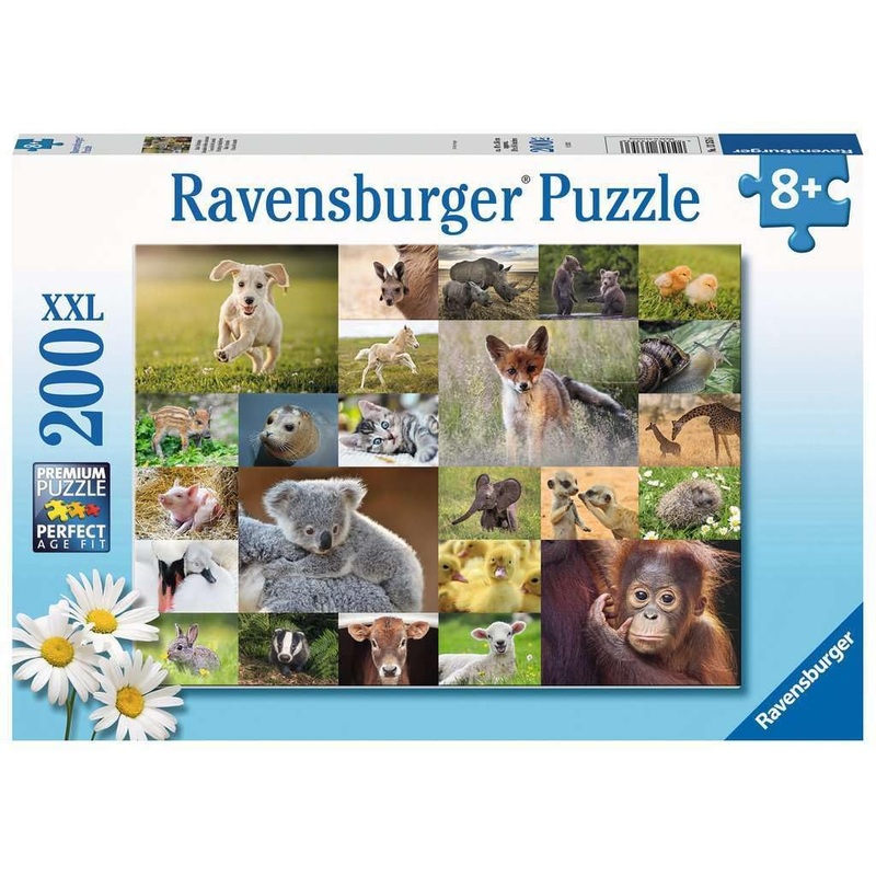 Ravensburger Children'S Puzzle - 13353 Cute Animal Babies - 200 Pieces Puzzle For Children From 8 Years