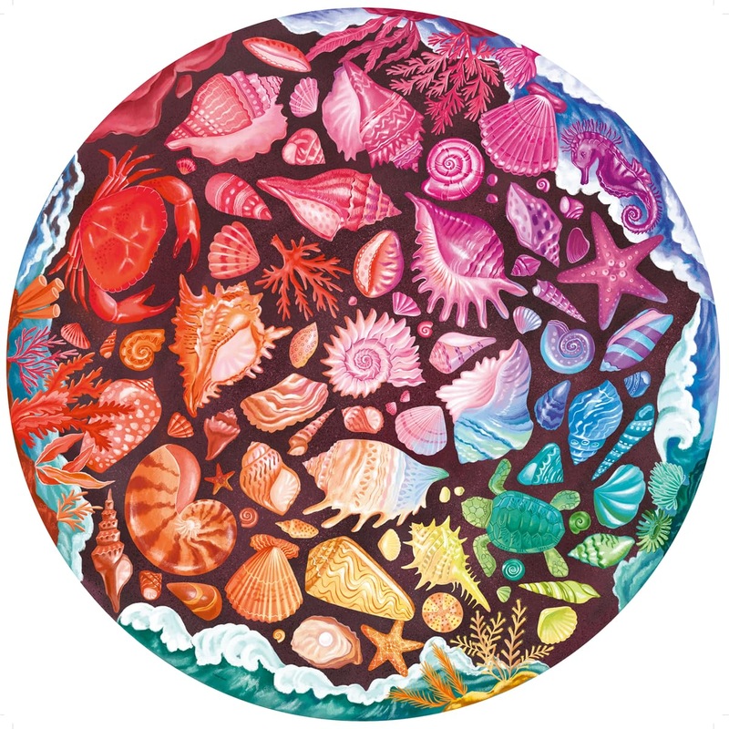 Ravensburger Circle Of Colors: Seashells 500 Piece Jigsaw Puzzle For Adults - 12000823 - Handcrafted Tooling, Made In Germany, Every Piece Fits Together Perfectly