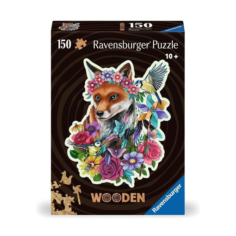 Ravensburger Colorful Fox 150 Piece Wooden Jigsaw Puzzle - 17512 - For Adults And Kids For Age 10 Years Up