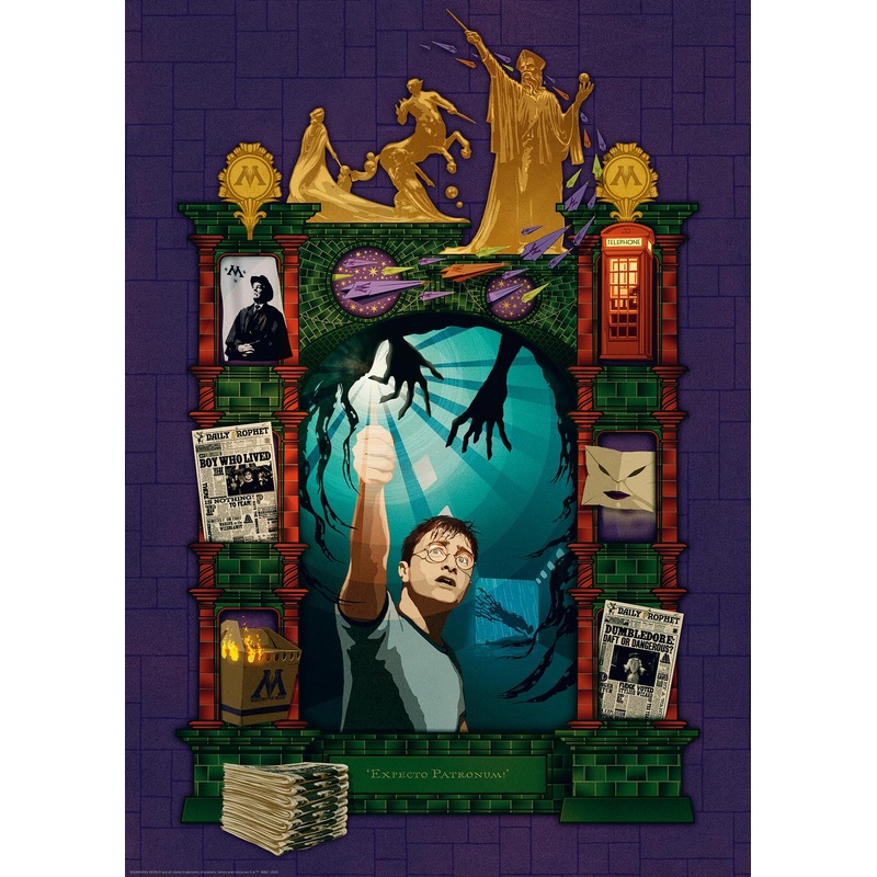 Ravensburger Harry Potter And The Order Of The Phoenix 1000 Piece Jigsaw Puzzle For Adults - 16746 - Every Piece Is Unique, Softclick Technology Means Pieces Fit Together Perfectly