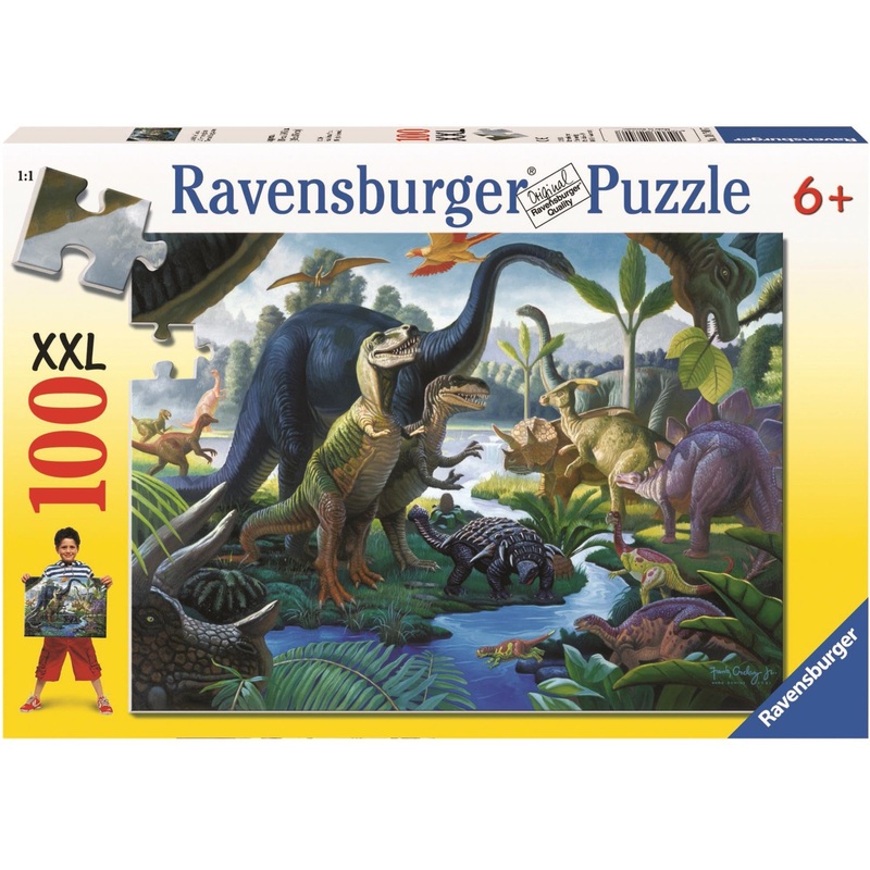 Ravensburger Land Of The Giants | 100-Piece Jigsaw Puzzle For Kids | Unique And Durable Pieces | Foster Creativity And Concentration | Fsc Certified