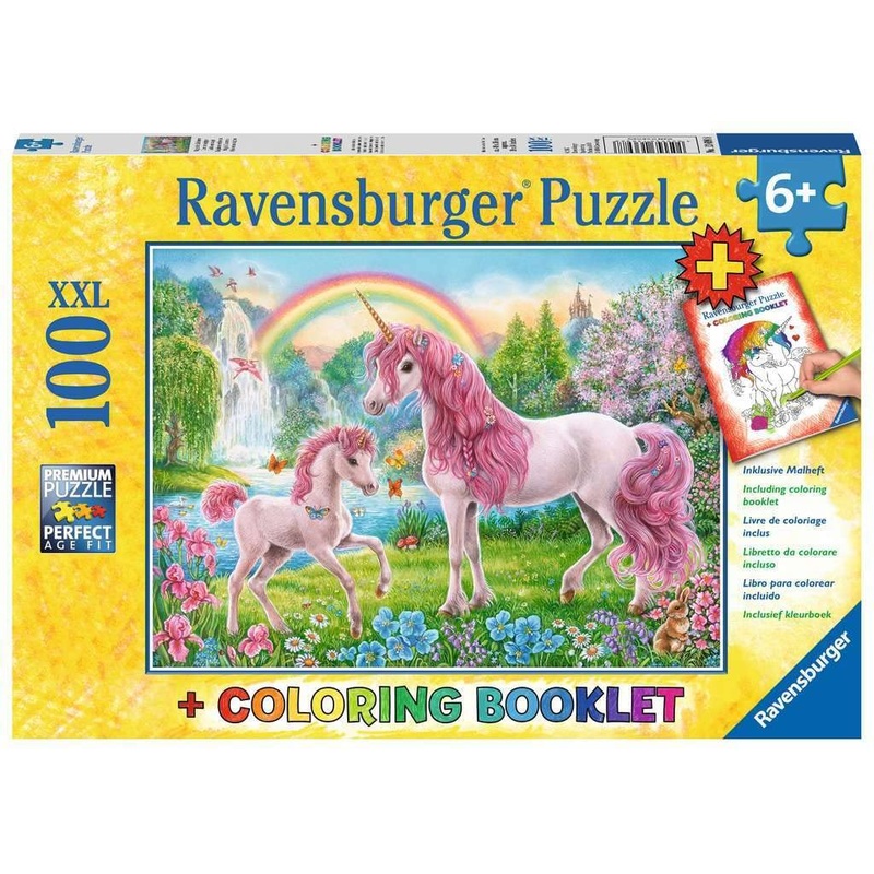 Ravensburger Magical Unicorns 100 Piece Xxl Jigsaw Puzzle For Kids  13698 | Unique, Pieces | Anti-Glare Surface | Fsc Certified, Eco-Friendly | Makes A Great Gift For Ages 4 And Up