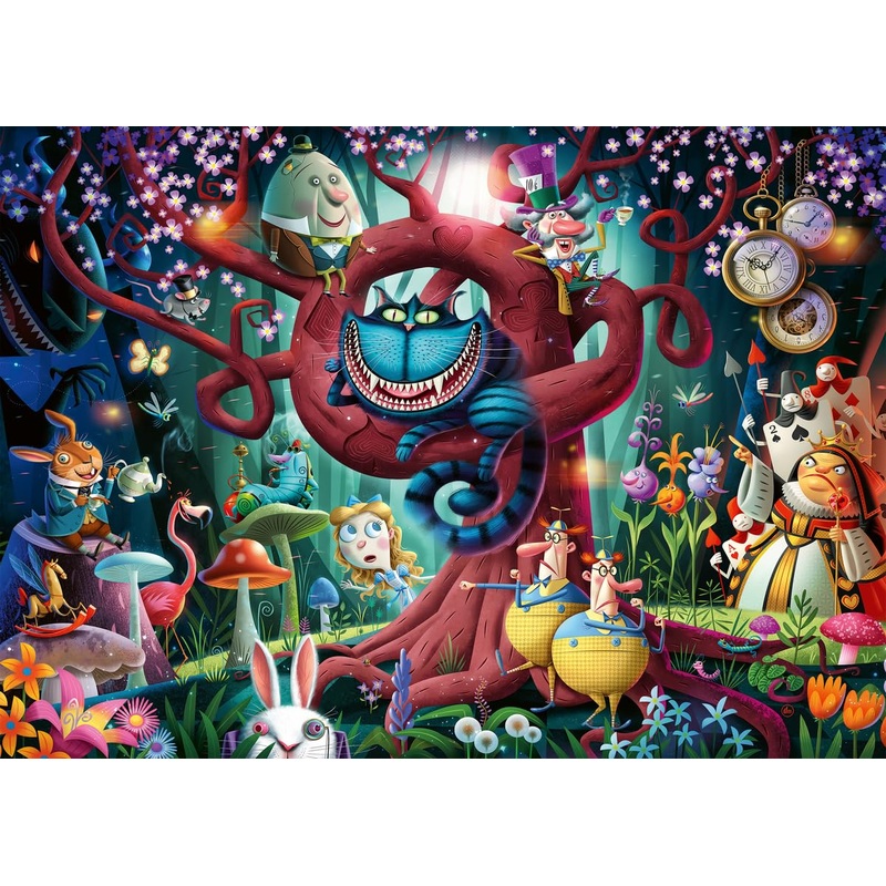 Ravensburger Most Everyone Is Mad 1000 Piece Puzzle | Unique Alice In Wonderland Theme | Quality Softclick Technology Ensures Perfect Fit | Ideal For Adults And Family | Sustainable Forestry Practices