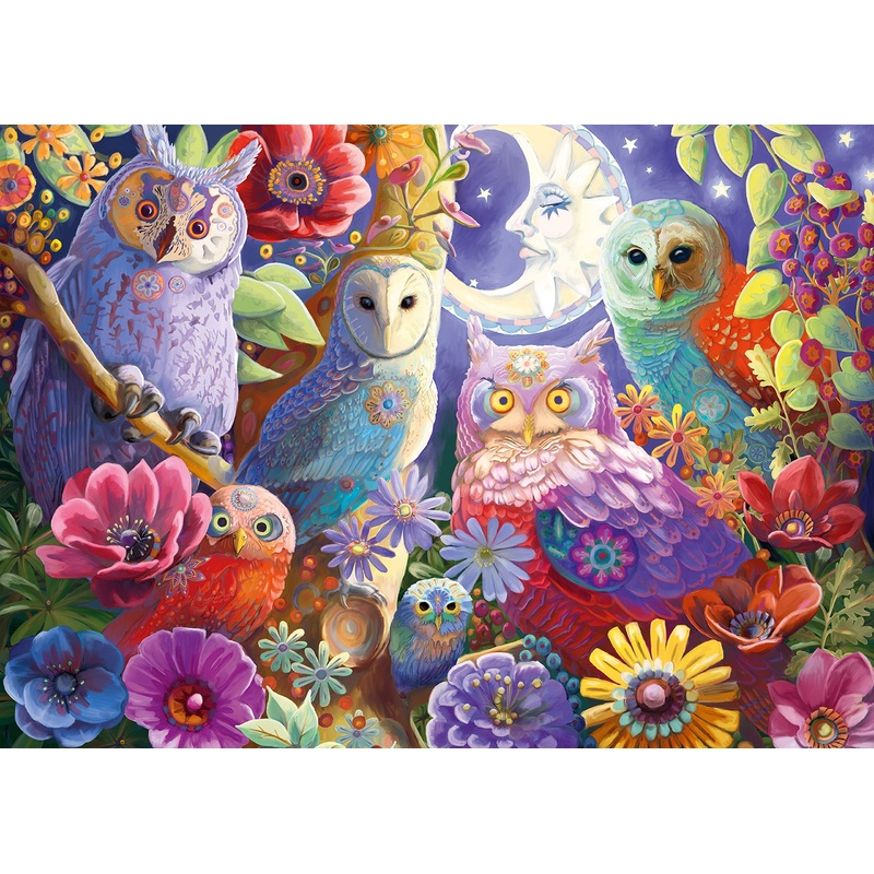Ravensburger Night Owl Hoot Jigsaw Puzzle - 300 Larger Format Pieces | Vibrant, Glare-Free Imagery | Perfect Interlocking Fit | Fsc Certified Sustainable Wood | Ideal For Ages 9 And Up