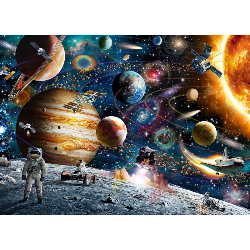 Ravensburger Outer Space 60 Piece Jigsaw Puzzle For Kids | Unique Piece Design | Premium Quality Material | Educational And Fun Toy | Fsc Certified