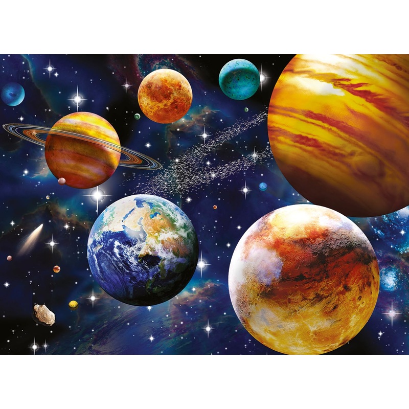 Ravensburger Space 100-Piece Jigsaw Puzzle For Kids - Unique, Pieces | Engaging Space-Themed Artwork | Enhances Concentration And Creativity | Ideal Gift For Birthdays And Holidays