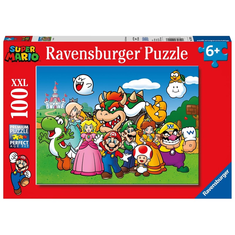 Ravensburger Super Mario - 100 Piece Jigsaw Puzzles For Kids Age 6 Years Up - Extra Large Pieces