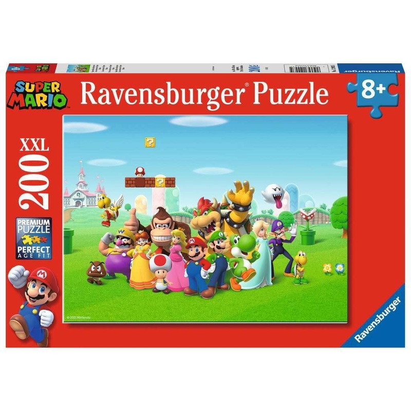 Ravensburger Super Mario 200 Piece Jigsaw Puzzles For Kids Age 8 Years Up - Extra Large Pieces