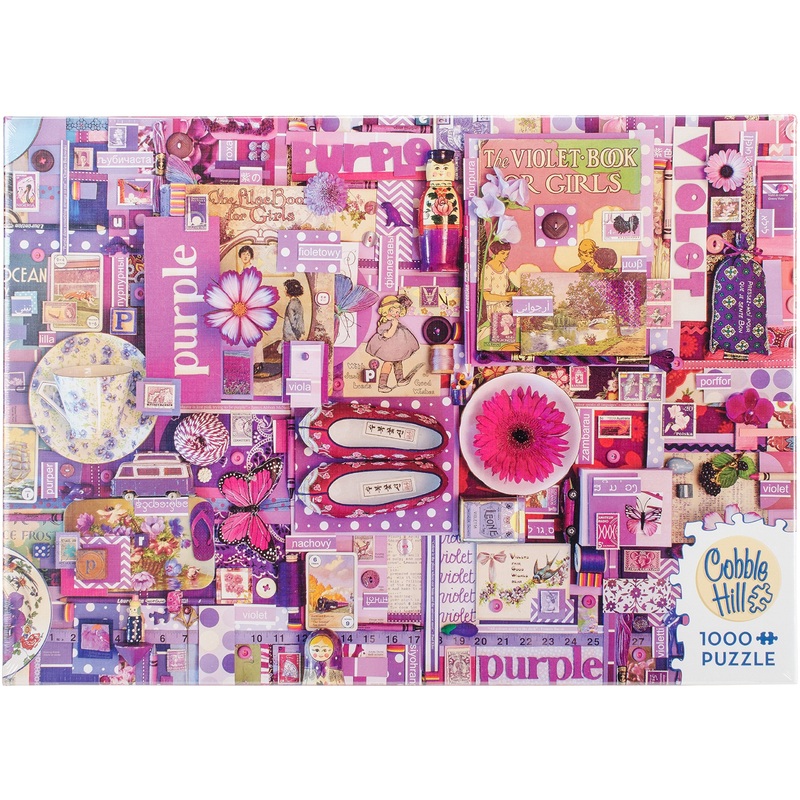 Cobble Hill Purple Jigsaw Puzzle (1000 Piece)