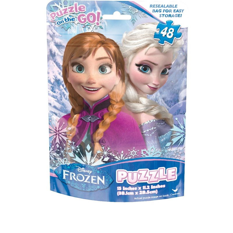 Frozen Basic Puzzle On The Go In Foil Bag (48-Piece) Assorted Puzzles