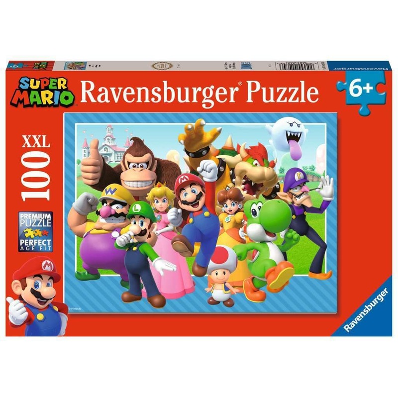 Ravensburger - 12001074 Children'S Puzzle - 100 Xxl Pieces - Let'S-A-Go! / Super Mario - Ages 6 Puzzle - Thick And Sturdy Cardboard - Adventure - 12001074