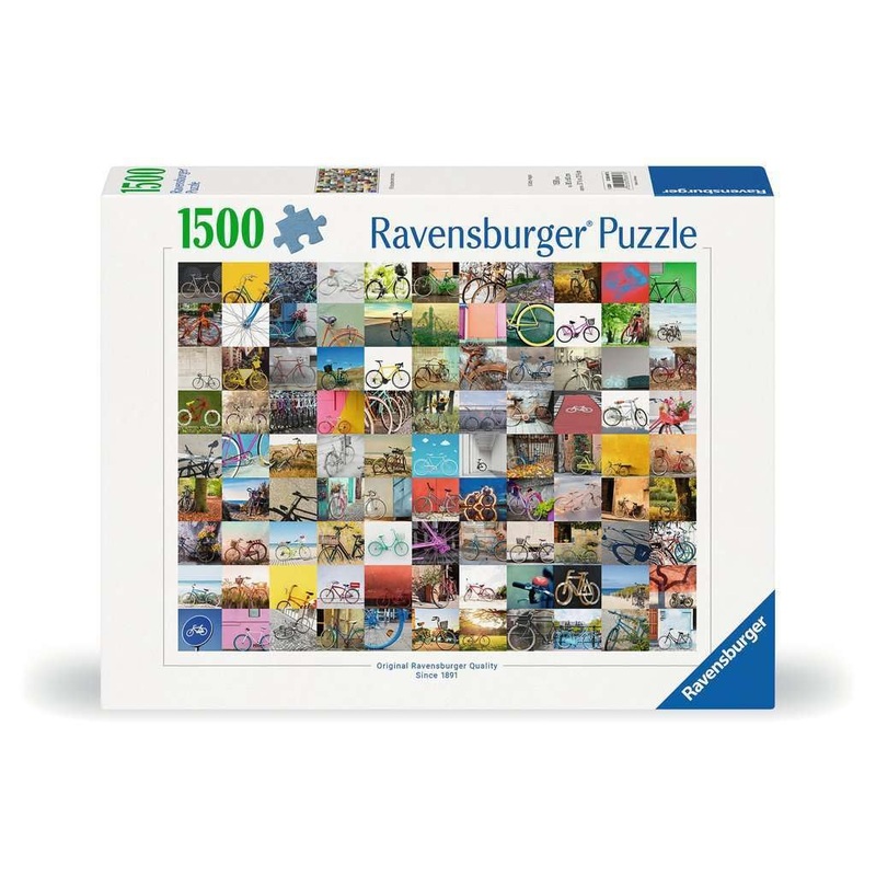 Ravensburger 99 Bicycles And More ... 1500 Piece Jigsaw Puzzle For Adults - 12000697 - Handcrafted Tooling, Made In Germany, Every Piece Fits Together Perfectly