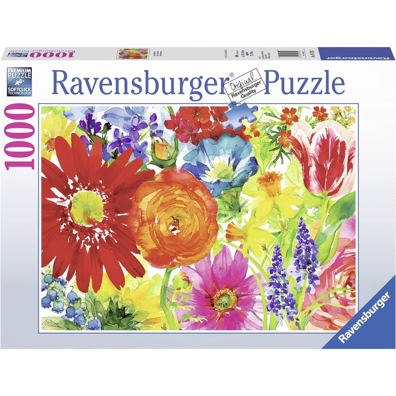 Ravensburger Abundant Blooms | 1000-Piece Jigsaw Puzzle For Kids And Adults | Precision-Made Unique Anti-Glare Surface | Engaging Activity For Brain Development