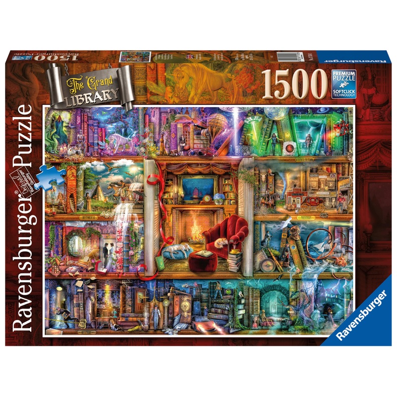 Ravensburger Aimee Stewart The Grand Library 1500 Piece Jigsaw Puzzle For Adults & Kids Age 12 Years Up