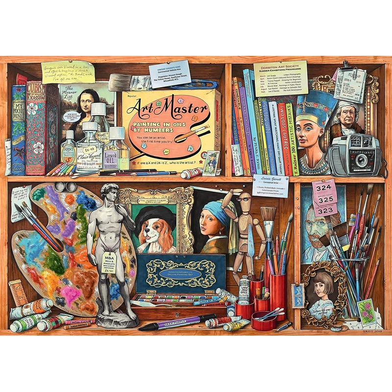 Ravensburger Artist'S Cabinet 1000 Piece Jigsaw Puzzle | Unique Softclick Technology | Vibrant, Glare-Free Pieces | Sustainable Forestry Practices | Sku 14997