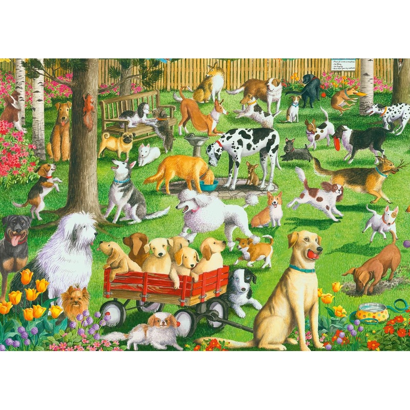 Ravensburger At The Dog Park Large Format Jigsaw Puzzle - 500 Unique Pieces | Anti-Glare Surface Ideal For Kids And Adults | Perfect For Gifting