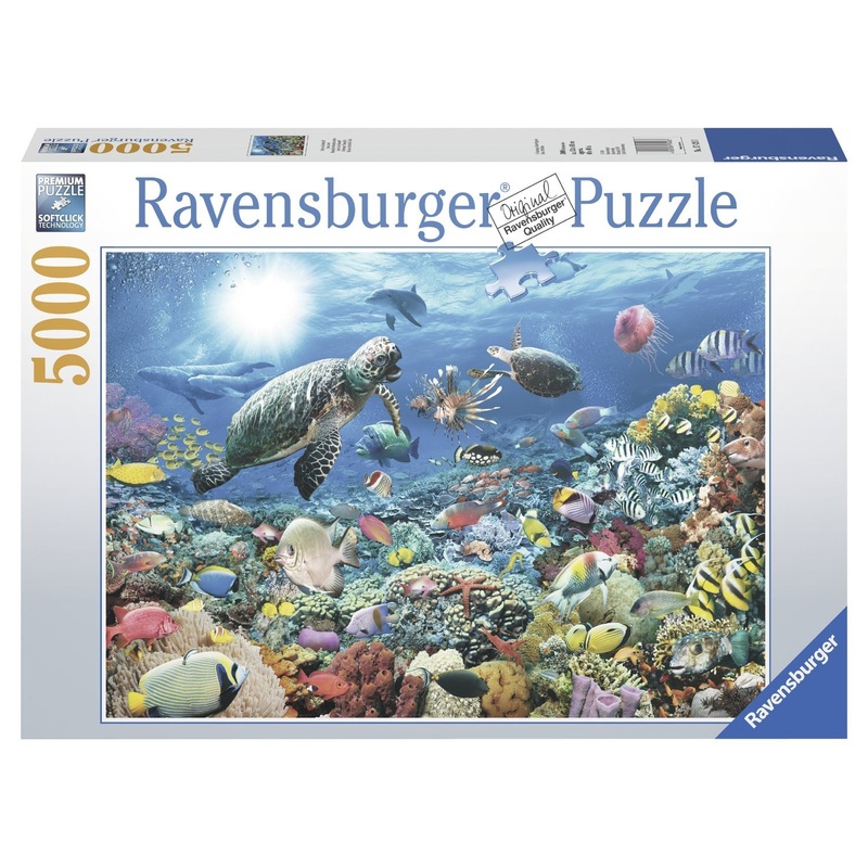 Ravensburger Beneath The Sea - 5000 Piece Jigsaw Puzzle | Precision Fit | Premium Quality | Great Group Activity | Fsc Certified