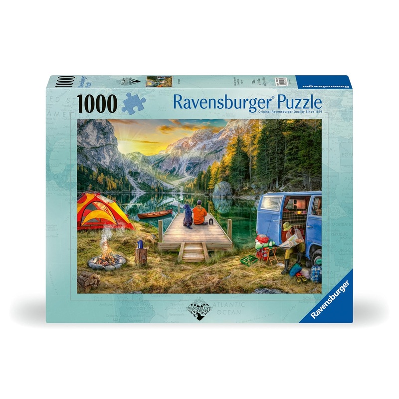 Ravensburger Calm Campsite 1000 Piece Jigsaw Puzzle For Adults - 12000076 - Handcrafted Tooling, Made In Germany, Every Piece Fits Together Perfectly