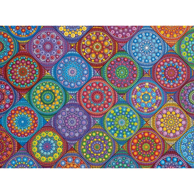Ravensburger Color Your World Series: Magnificent Mandalas 500 Piece Jigsaw Puzzle For Adults - 80694 - Handcrafted Tooling, Made In Germany, Every Piece Fits Together Perfectly