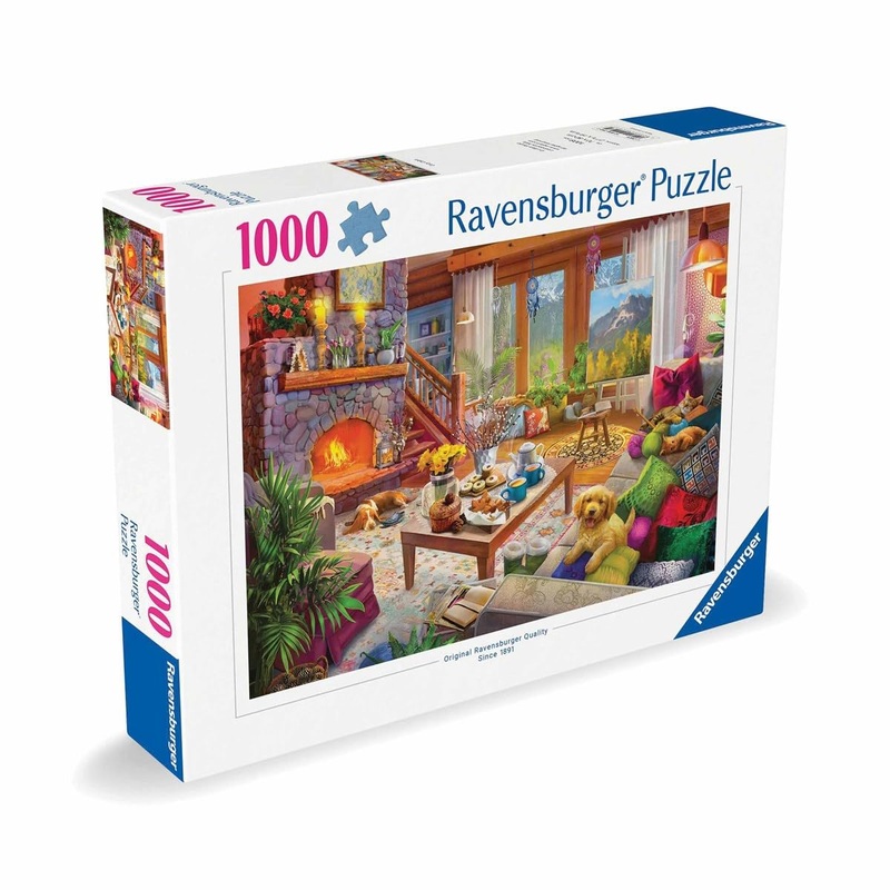 Ravensburger Cozy Cabin 1000 Piece Jigsaw Puzzle For Adults - 12000293 - Handcrafted Tooling, Made In Germany, Every Piece Fits Together Perfectly