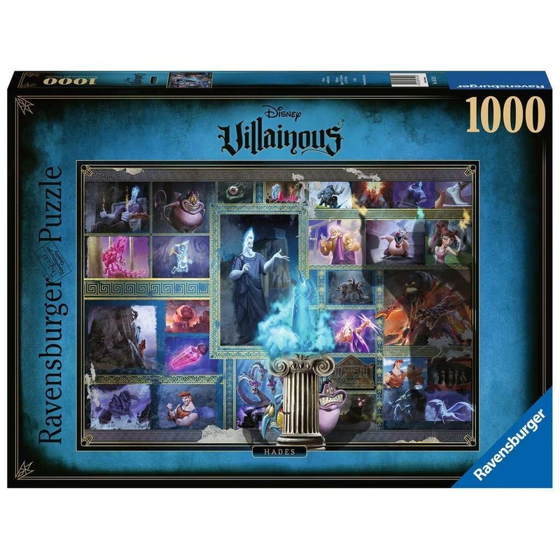 Ravensburger Disney Villainous: Hades 1000 Piece Jigsaw Puzzle For Adults - Every Piece Is Unique, Softclick Technology Means Pieces Fit Together Perfectly, Blue