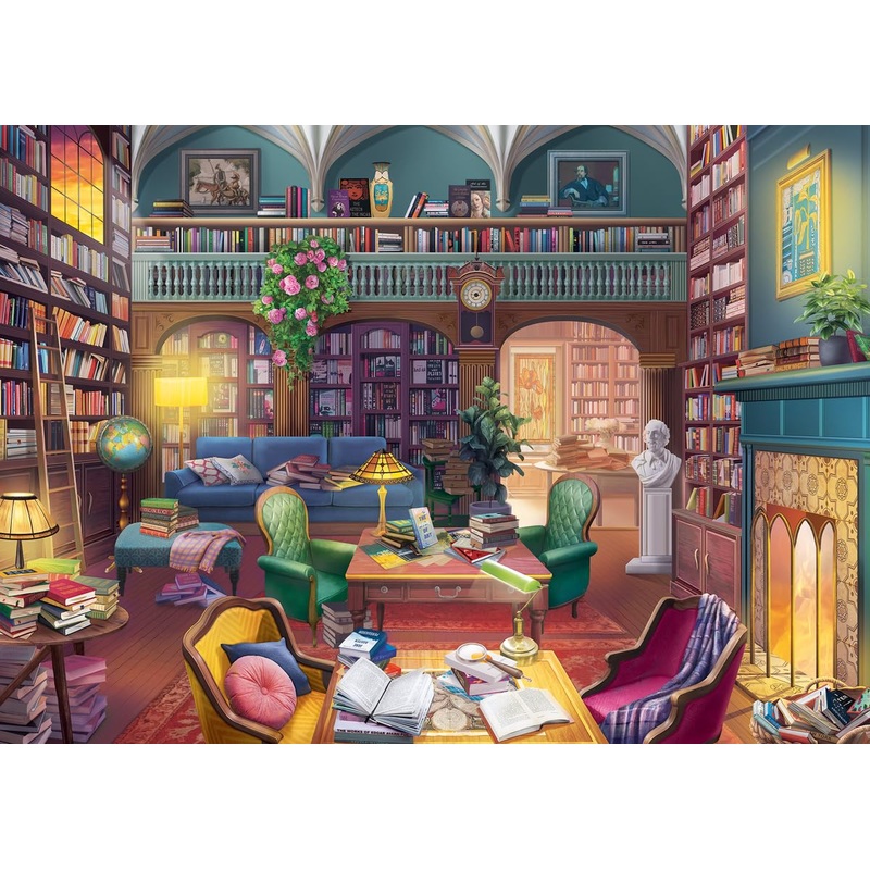 Ravensburger Dream Library - 500 Piece Jigsaw Puzzle For Adults | Softclick Technology Large Format Pieces | Unique & Vibrant Artwork | Fsc Certified