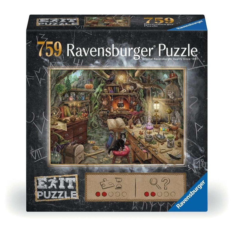 Ravensburger Exit Puzzle  WitchS Kitchen 759Pc Mystery Jigsaw Puzzle