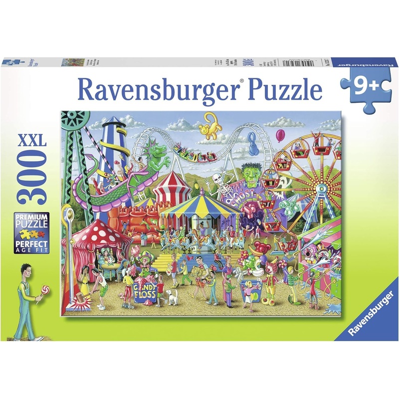 Ravensburger Fun At The Carnival - Engaging 300 Piece Jigsaw Puzzle For Kids | Unique Piece Design | Anti-Glare Surface | Perfect Skill-Building Game For Toddlers And Kids | Model Number: 13231