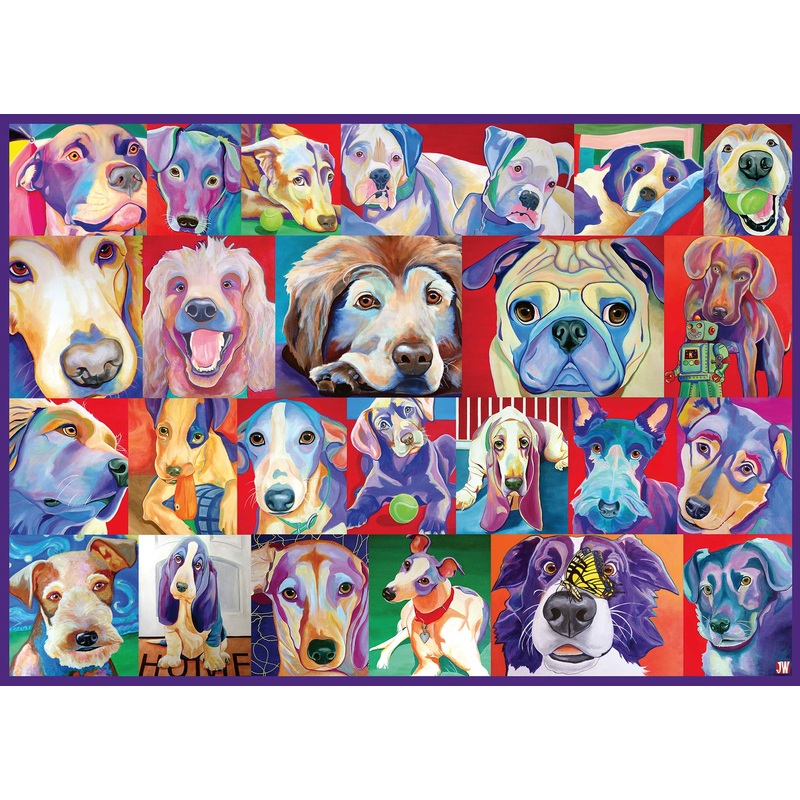 Ravensburger Hello Doggie 500 Piece Large Format Jigsaw Puzzle For Adults - 16794 - Every Piece Is Unique, Softclick Technology Means Pieces Fit Together Perfectly