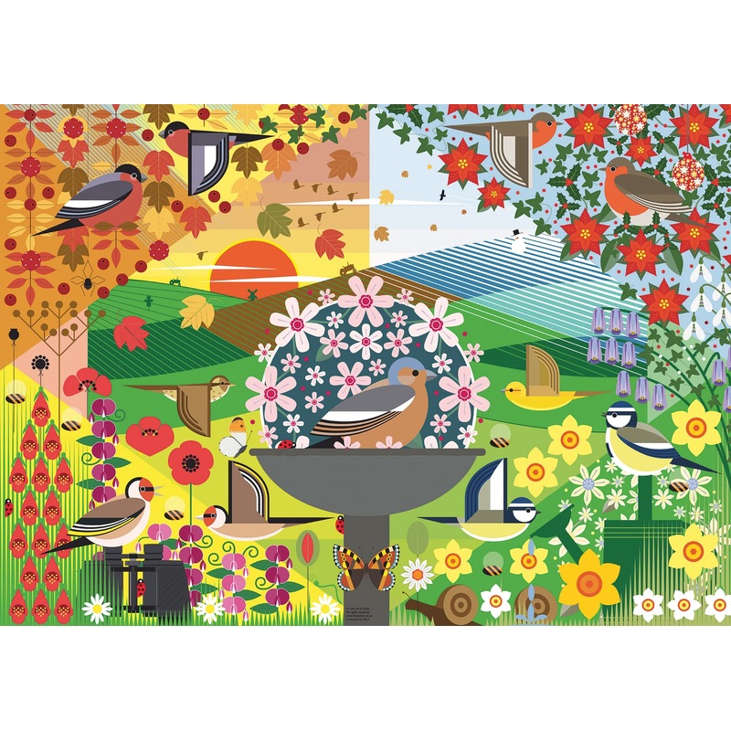 Ravensburger I Like Birds 1000 Piece Jigsaw Puzzle For Adults - 16419 - Every Piece Is Unique, Softclick Technology Means Pieces Fit Together Perfectly